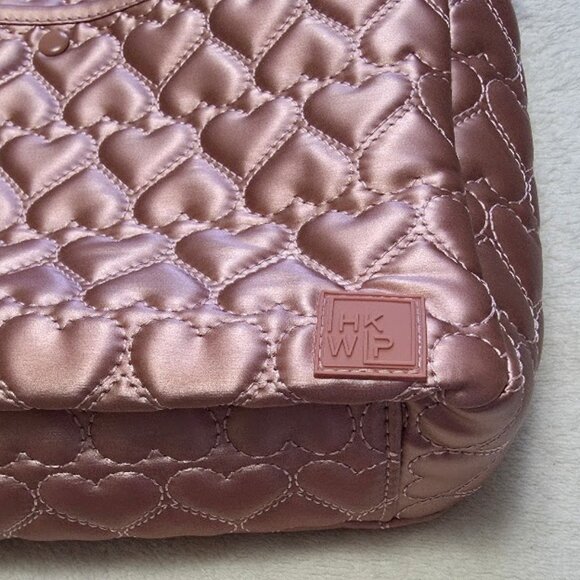 IHKWIP More Love Heart Quilted Messenger Crossbody NWT - Picture 5 of 6